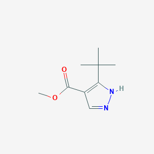 molecular formula C9H14N2O2 B1593099 3-(叔丁基)-1H-吡唑-4-羧酸甲酯 CAS No. 1017782-45-4