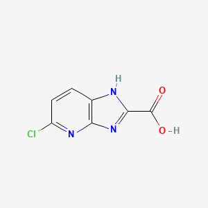molecular formula C7H4ClN3O2 B1593139 5-氯-1H-咪唑并[4,5-B]吡啶-2-羧酸 CAS No. 933750-74-4