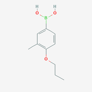 molecular formula C10H15BO3 B1593154 (3-甲基-4-丙氧基苯基)硼酸 CAS No. 279262-88-3