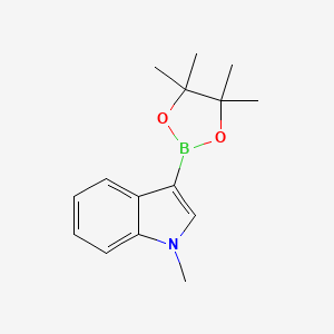 molecular formula C15H20BNO2 B1593158 1-Methyl-3-(4,4,5,5-tetramethyl-1,3,2-dioxaborolan-2-yl)-1H-indole CAS No. 683229-61-0