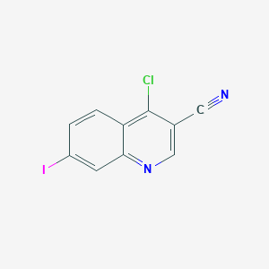 molecular formula C10H4ClIN2 B1593169 4-氯-7-碘喹啉-3-腈 CAS No. 364793-64-6