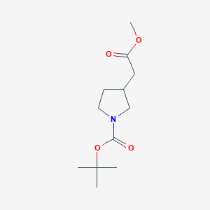 B1593201 Tert-butyl 3-(2-methoxy-2-oxoethyl)pyrrolidine-1-carboxylate CAS No. 890849-27-1