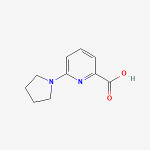 molecular formula C10H12N2O2 B1593211 6-(1-Pyrrolidyl)pyridine-2-carboxylic Acid CAS No. 450368-20-4