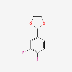 molecular formula C9H8F2O2 B1593241 2-(3,4-二氟苯基)-1,3-二氧戊环 CAS No. 773101-62-5