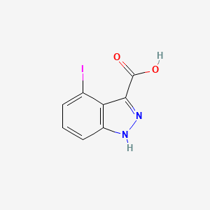 molecular formula C8H5IN2O2 B1593243 4-碘-1H-吲唑-3-羧酸 CAS No. 885518-74-1