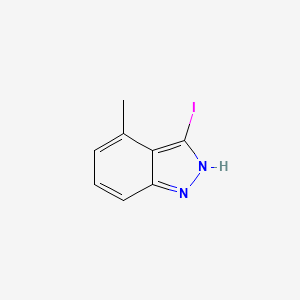 molecular formula C8H7IN2 B1593265 3-碘-4-甲基-1H-吲唑 CAS No. 885522-63-4