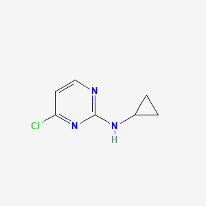 molecular formula C7H8ClN3 B1593278 4-Chloro-N-cyclopropylpyrimidin-2-amine CAS No. 1044771-76-7