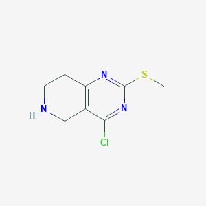 molecular formula C8H10ClN3S B1593279 4-氯-5,6,7,8-四氢-2-(甲硫基)吡啶并[4,3-D]嘧啶 CAS No. 944902-03-8