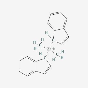 molecular formula C20H20Z B1593280 双（茚满）二甲基锆 CAS No. 49596-04-5