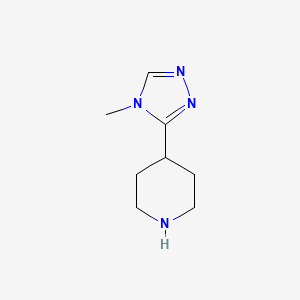 molecular formula C8H14N4 B1593284 4-(4-甲基-4H-1,2,4-三唑-3-基)哌啶 CAS No. 297172-18-0