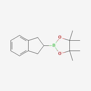 molecular formula C15H21BO2 B1593285 2-(2,3-二氢-1H-茚-2-基)-4,4,5,5-四甲基-1,3,2-二氧杂硼环丁烷 CAS No. 608534-44-7