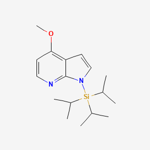 molecular formula C17H28N2OSi B1593286 4-甲氧基-1-三异丙基甲硅烷基-1H-吡咯并[2,3-b]吡啶 CAS No. 944936-26-9