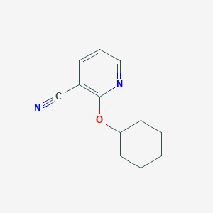 molecular formula C12H14N2O B1593288 2-(环己氧基)烟腈 CAS No. 1016812-22-8