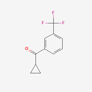molecular formula C11H9F3O B1593294 环丙基 3-三氟甲基苯基酮 CAS No. 38675-82-0