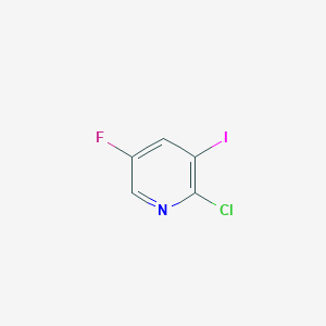 molecular formula C5H2ClFIN B1593312 2-氯-5-氟-3-碘吡啶 CAS No. 884494-33-1