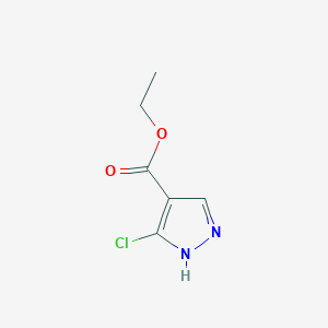 molecular formula C6H7ClN2O2 B1593316 5-氯-1H-吡唑-4-羧酸乙酯 CAS No. 948552-01-0