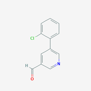 molecular formula C12H8ClNO B1593318 5-(2-氯苯基)烟醛 CAS No. 855301-00-7