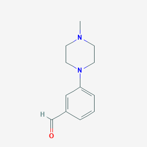 molecular formula C12H16N2O B1593348 3-(4-Methylpiperazin-1-yl)benzaldehyde CAS No. 628325-62-2