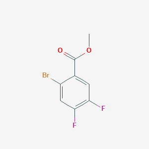 molecular formula C8H5BrF2O2 B1593355 甲基2-溴-4,5-二氟苯甲酸酯 CAS No. 878207-28-4