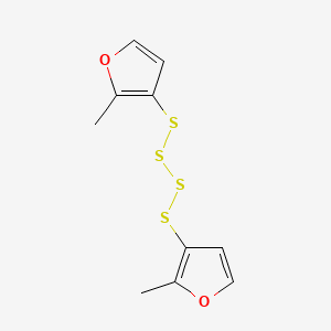 molecular formula C10H10O2S4 B1593402 四硫化双(2-甲基-3-呋喃基) CAS No. 28588-76-3