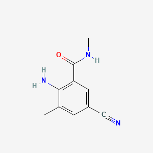 molecular formula C10H11N3O B1593408 2-氨基-5-氰基-N,3-二甲基苯甲酰胺 CAS No. 890707-29-6