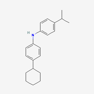 molecular formula C21H27N B1593413 N-(4-环己基苯基)-4-异丙苯胺 CAS No. 886365-92-0