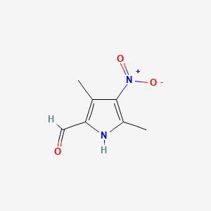 molecular formula C7H8N2O3 B1593415 3,5-Dimethyl-4-nitro-1H-pyrrole-2-carbaldehyde CAS No. 40236-20-2