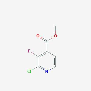 molecular formula C7H5ClFNO2 B1593422 2-氯-3-氟-4-吡啶甲酸甲酯 CAS No. 628691-95-2