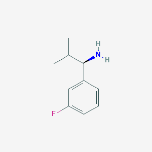 molecular formula C10H14FN B1593423 (1R)-1-(3-fluorophenyl)-2-methylpropylamine CAS No. 473733-18-5