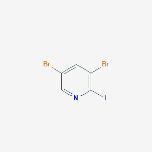 molecular formula C5H2Br2IN B1593451 3,5-二溴-2-碘吡啶 CAS No. 436799-34-7