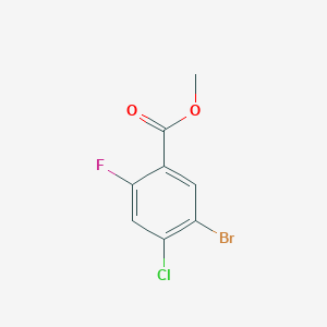 molecular formula C8H5BrClFO2 B1593452 5-溴-4-氯-2-氟苯甲酸甲酯 CAS No. 951884-02-9