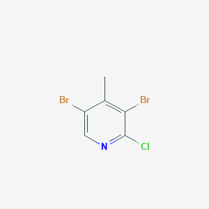 molecular formula C6H4Br2ClN B1593453 2-氯-3,5-二溴-4-甲基吡啶 CAS No. 1000017-92-4
