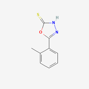 molecular formula C9H8N2OS B1593458 5-(2-甲基苯基)-1,3,4-恶二唑-2-硫醇 CAS No. 2503-66-4