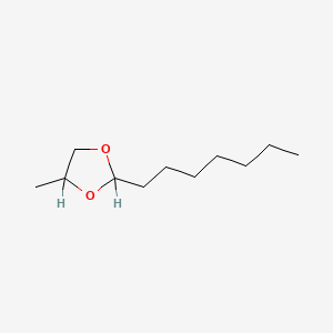 molecular formula C11H22O2 B1593463 2-庚基-4-甲基-1,3-二氧戊环 CAS No. 74094-61-4