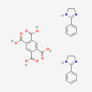 B1593484 Pyromellitic acid 2-phenyl-2-imidazoline salt (1:2) CAS No. 54553-91-2