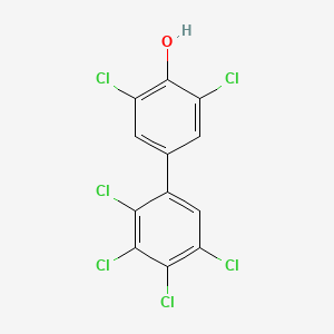 molecular formula C12H4Cl6O B1593496 4-羟基-2',3,3',4',5,5'-六氯联苯 CAS No. 158076-63-2