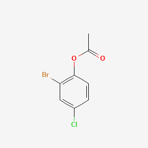 molecular formula C8H6BrClO2 B1593497 2-溴-4-氯苯基乙酸酯 CAS No. 98434-18-5