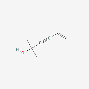 molecular formula C7H10O B1593500 5-己烯-3-炔-2-醇，2-甲基- CAS No. 690-94-8