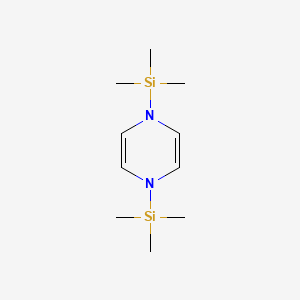 molecular formula C10H22N2Si2 B1593528 吡嗪，1,4-二氢-1,4-双(三甲基甲硅烷基)- CAS No. 31639-80-2