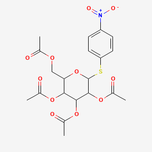 molecular formula C20H23NO11S B1593537 [3,4,5-三乙酰氧基-6-(4-硝基苯基)硫代氧杂环-2-基]甲基乙酸酯 CAS No. 41341-55-3