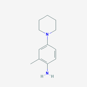 molecular formula C12H18N2 B1593543 2-甲基-4-(1-哌啶基)苯胺 CAS No. 73164-32-6