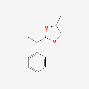 molecular formula C12H16O2 B1593642 4-Methyl-2-(1-phenylethyl)-1,3-dioxolane CAS No. 67634-23-5
