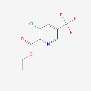 molecular formula C9H7ClF3NO2 B159365 3-氯-5-(三氟甲基)吡啶-2-甲酸乙酯 CAS No. 128073-16-5
