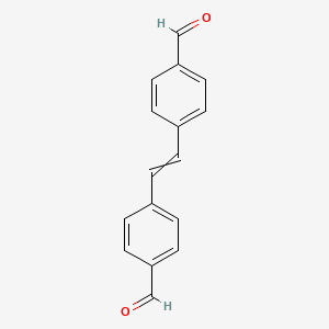 molecular formula C16H12O2 B1593656 Benzaldehyde, 4,4'-(1,2-ethenediyl)bis- CAS No. 4720-99-4