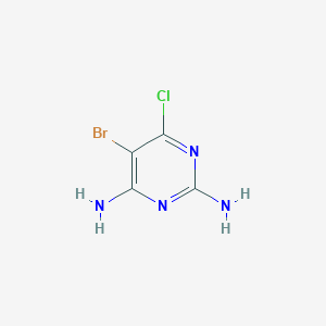 molecular formula C4H4BrClN4 B1593679 5-Bromo-6-chloropyrimidine-2,4-diamine CAS No. 7150-68-7