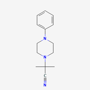 molecular formula C14H19N3 B1593682 2-Methyl-2-(4-phenylpiperazin-1-yl)propanenitrile CAS No. 92326-91-5
