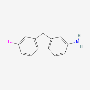 molecular formula C13H10IN B1593684 7-碘-9h-芴-2-胺 CAS No. 34172-48-0