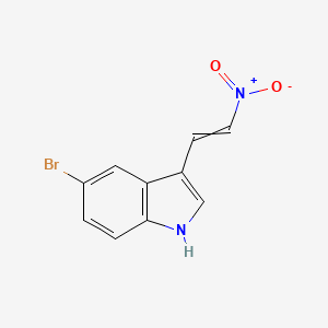 molecular formula C10H7BrN2O2 B1593687 5-bromo-3-(2-nitroethenyl)-1H-indole CAS No. 25217-77-0