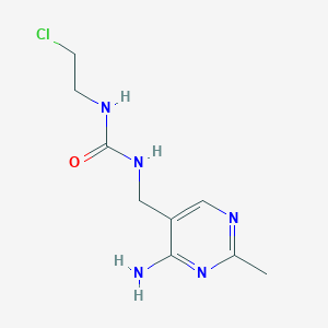 molecular formula C9H14ClN5O B1593694 N-[(4-Amino-2-methylpyrimidin-5-yl)methyl]-N'-(2-chloroethyl)urea CAS No. 42471-43-2