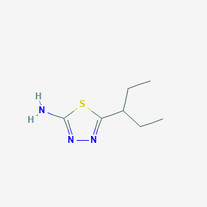 molecular formula C7H13N3S B1593698 5-(1-Ethylpropyl)-1,3,4-thiadiazol-2-amine CAS No. 229003-14-9